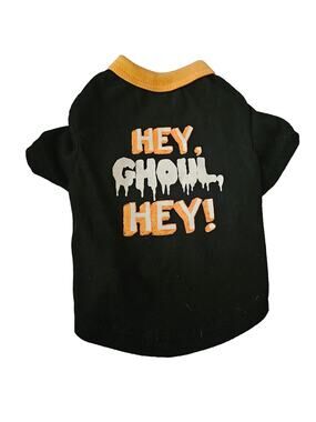 Hey Ghoul Hey Dog Tee Size Small
